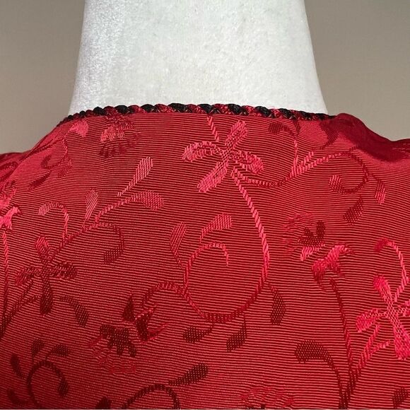 - SL Petites vintage red wrap top size 6/8 - Picture 6 of 7